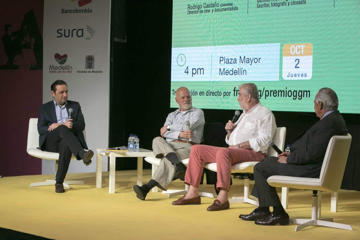 Tercer día: charla 'Los amigos echan cuentos de Gabo'. Foto: Julián Roldán/ FNPI.